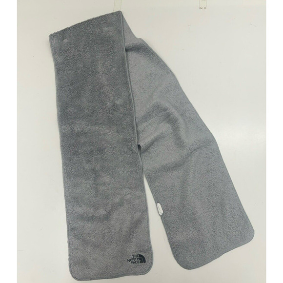 The North Face Womens Scarf Gray Polartec Fleece Neck Wrap Warmer - Picture 1 of 9